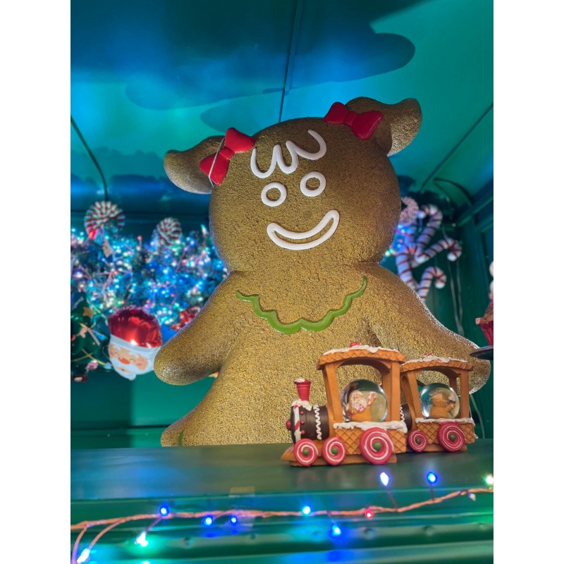 Addobbo natalizio Gingerbread in poliresina gigante