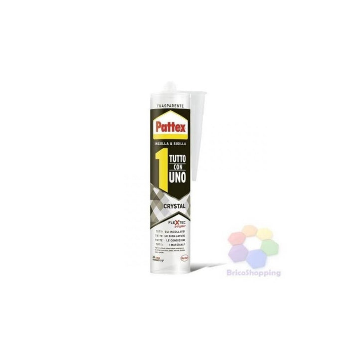 Adesivo sigillante tutto con uno cristallino cartuccia 290 gr