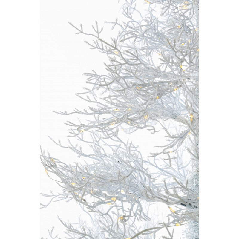 Albero di Natale artificiale Coral White con mini LED integrati | Xone