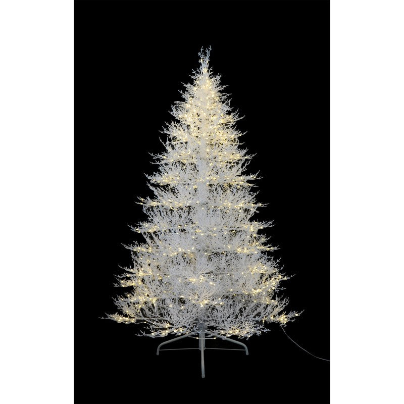 Albero di Natale artificiale Coral White con mini LED integrati | Xone