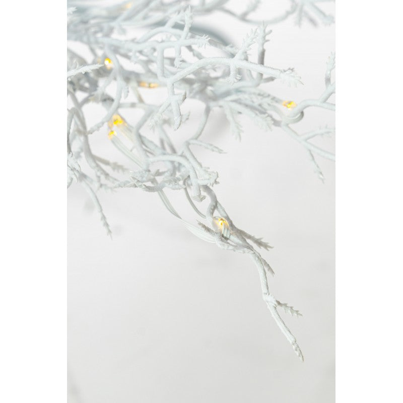 Albero di Natale artificiale Coral White con mini LED integrati | Xone