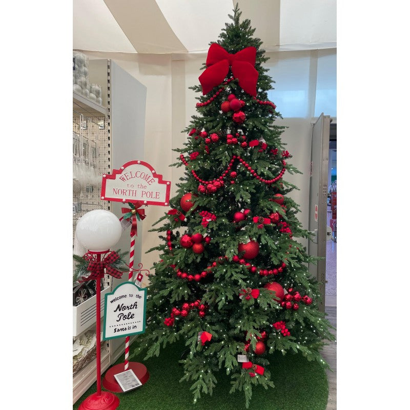 Albero di Natale artificiale Benjamin 180 cm realistico con 250 luci LED integrate | Xone