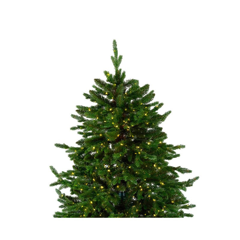 Albero di Natale artificiale Benjamin 180 cm realistico con 250 luci LED integrate | Xone