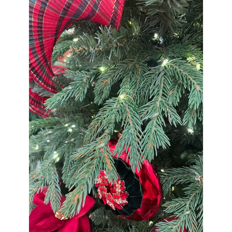 Albero di Natale artificiale Benjamin 180 cm realistico con 250 luci LED integrate | Xone