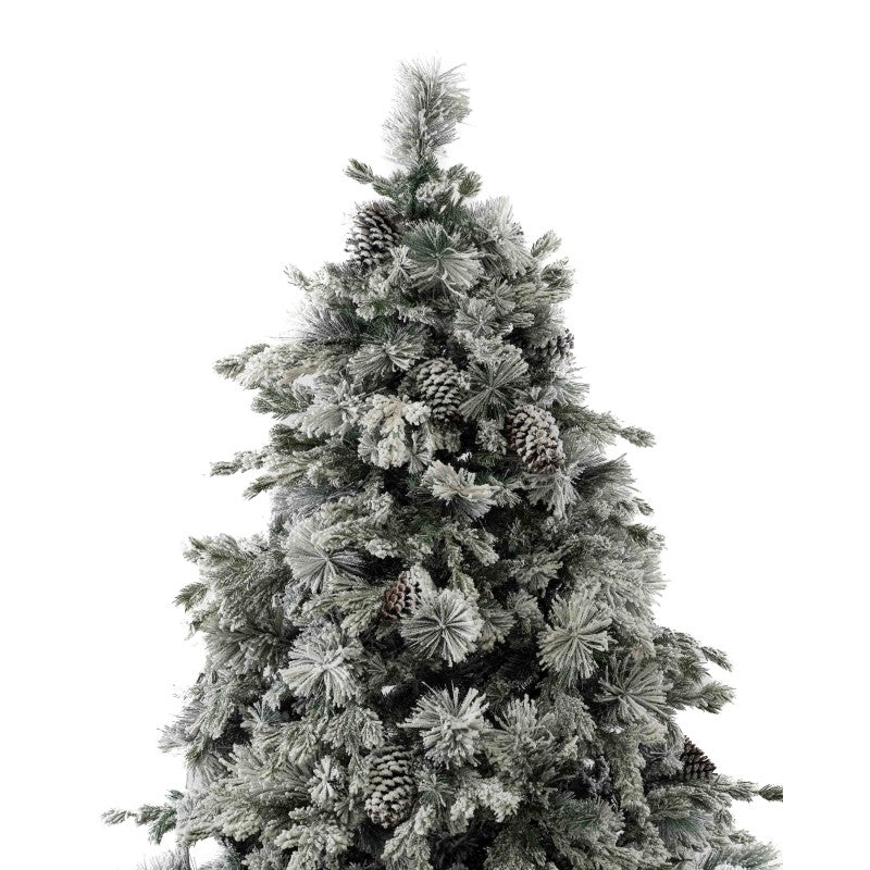 Albero di Natale artificiale Big Sky innevato con pigne | Xone