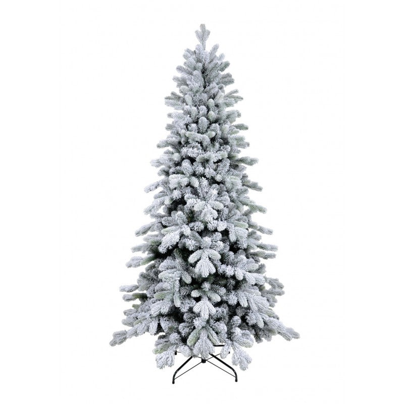 Albero di Natale artificiale Cervino, slim innevato e facile da montare | Xone