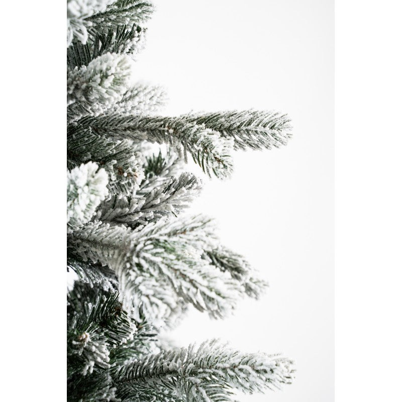 Albero di Natale artificiale Cervino, slim innevato e facile da montare | Xone