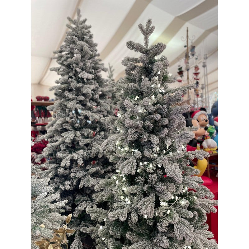 Albero di Natale artificiale Cervino, slim innevato e facile da montare | Xone