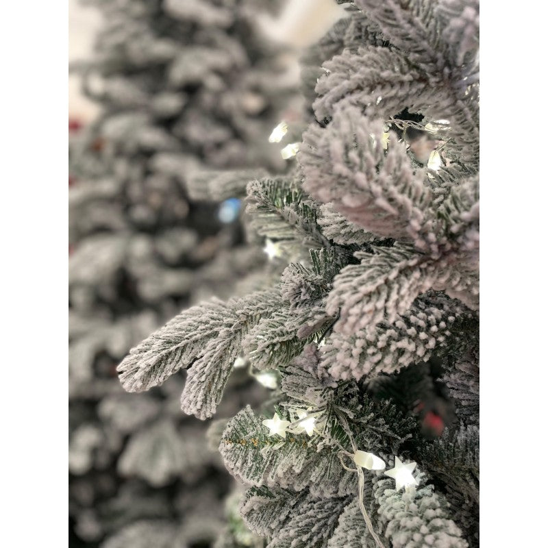 Albero di Natale artificiale Cervino, slim innevato e facile da montare | Xone