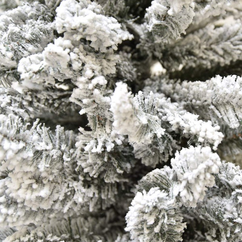 Albero di Natale artificiale Dimitri Slim Innevato, folto e salvaspazio | Xone