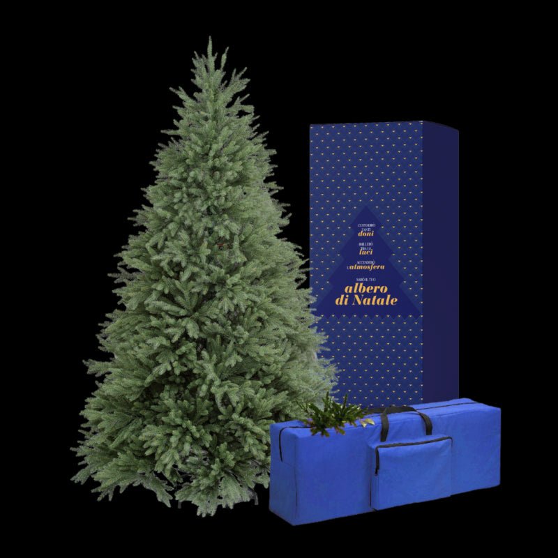 Albero Di Natale Artificiale IGOOD 210cm Con Luci LED | Abete Nordmann 100% Stampaggio A Iniezione | 1315 Punte E Base Metallica