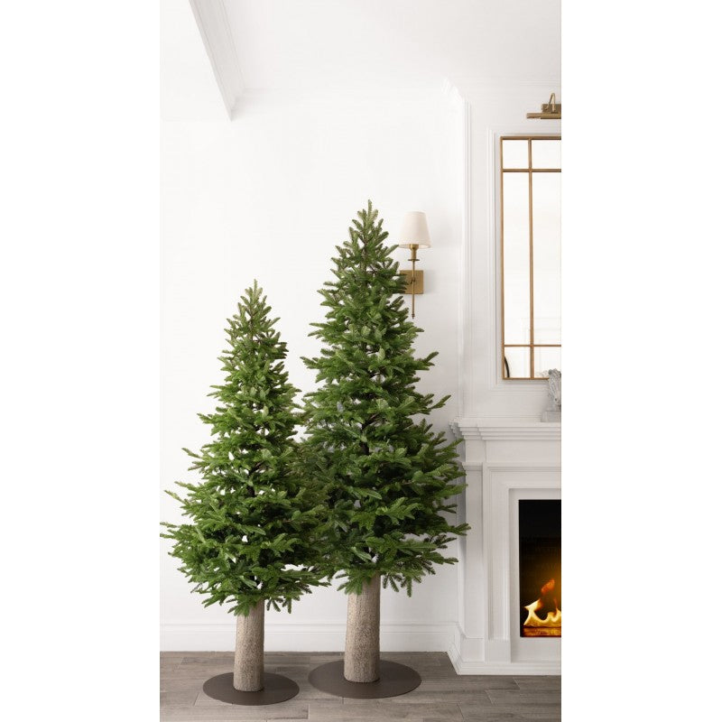 Albero di Natale artificiale Rockefeller Slim by Salvatore Izzo, salvaspazio con base tronco | Xone