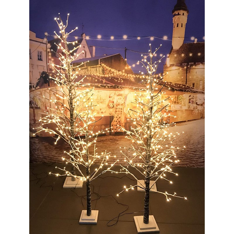 Albero di Natale innevato con luci LED integrate Sirio | Xone
