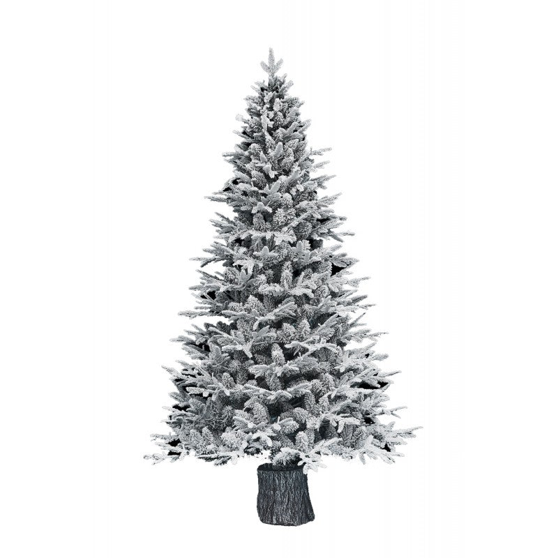 Albero di Natale artificiale Kentucky Innevato con base tronco integrata | Xone