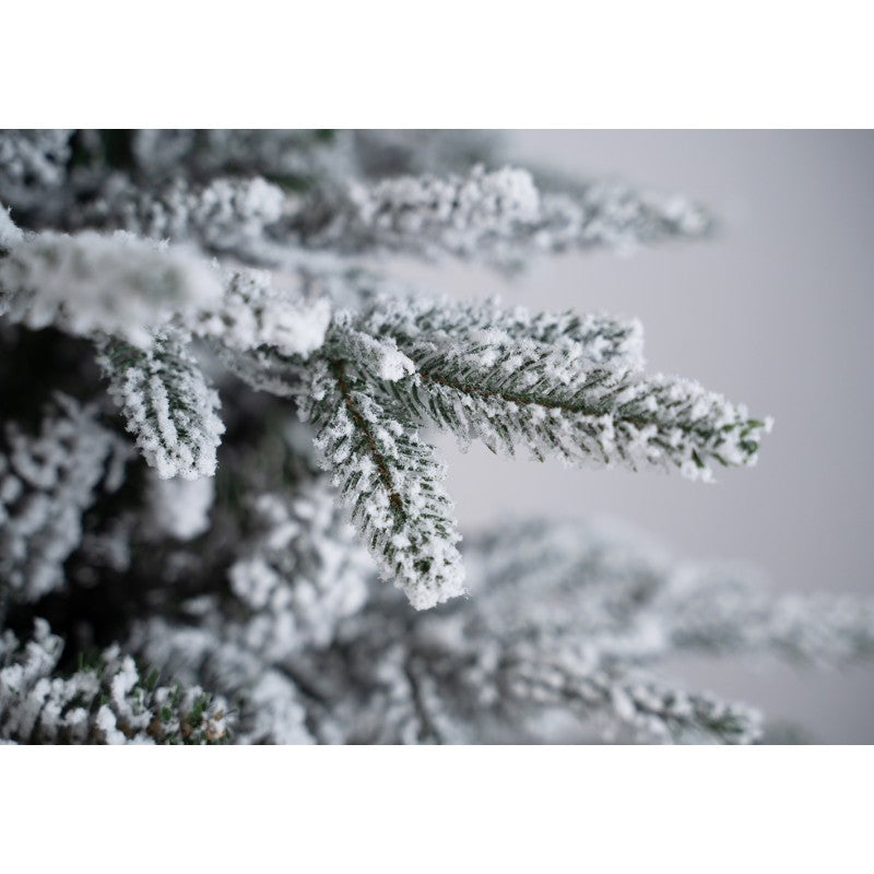 Albero di Natale artificiale Kentucky Innevato con base tronco integrata | Xone