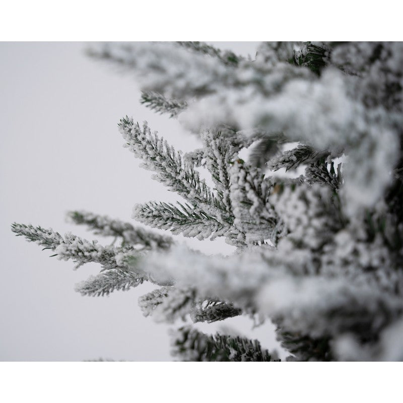 Albero di Natale artificiale Kentucky Innevato con base tronco integrata | Xone
