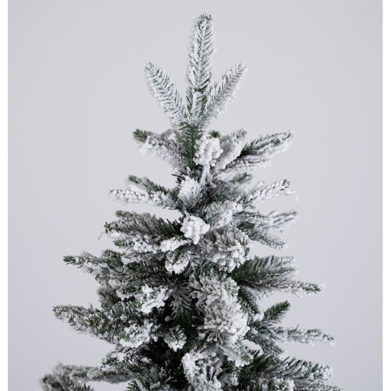 Albero di Natale artificiale Kentucky Innevato con base tronco integrata | Xone