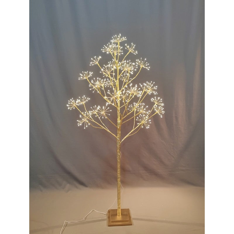 Albero Luminoso a LED con Bacche Dorate Decorative | Xone