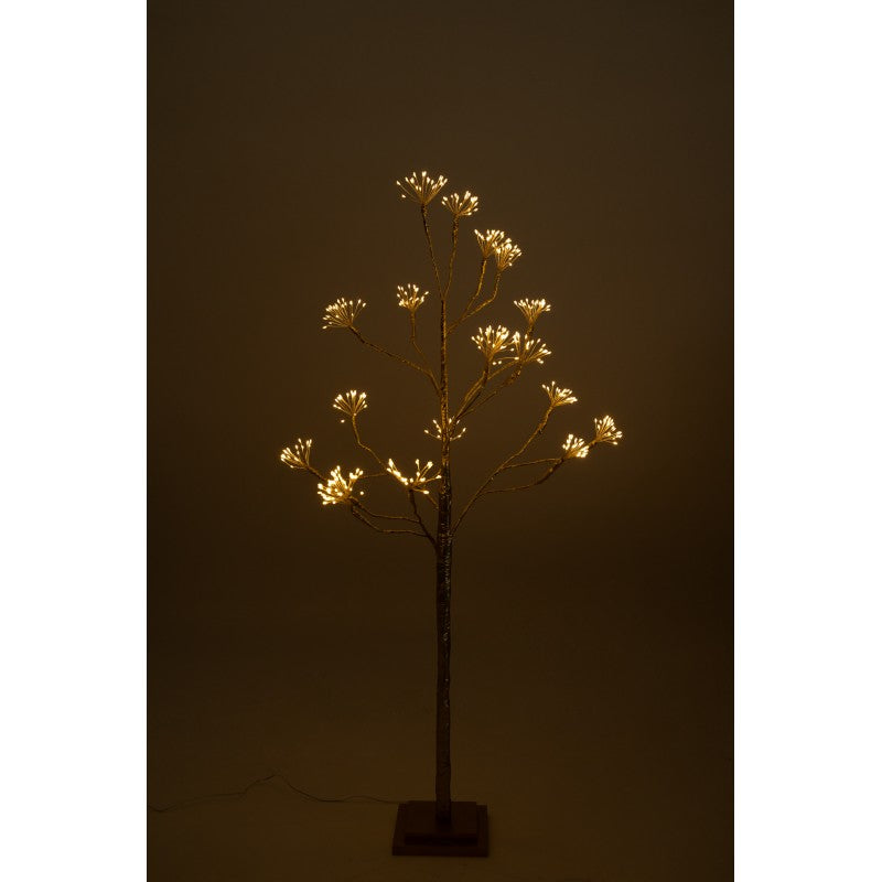 Albero Luminoso a LED con Bacche Dorate Decorative | Xone
