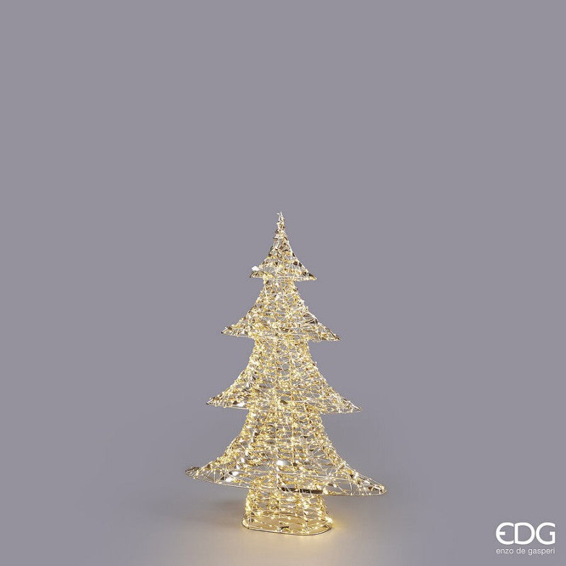 Albero Led Stripes Oro in Diverse Misure | EDG