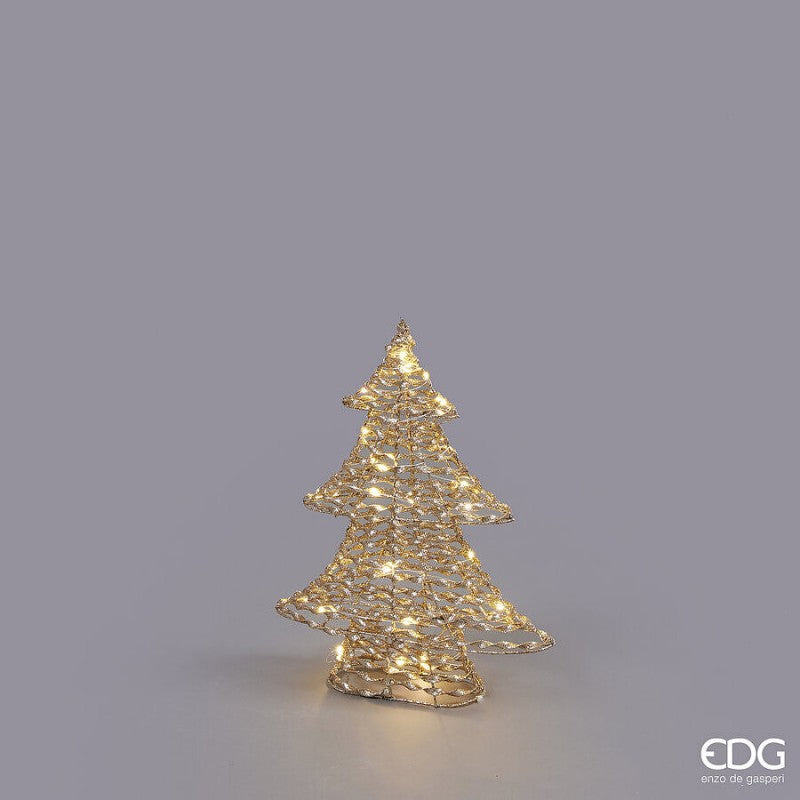 Albero Led Stripes Oro in Diverse Misure | EDG
