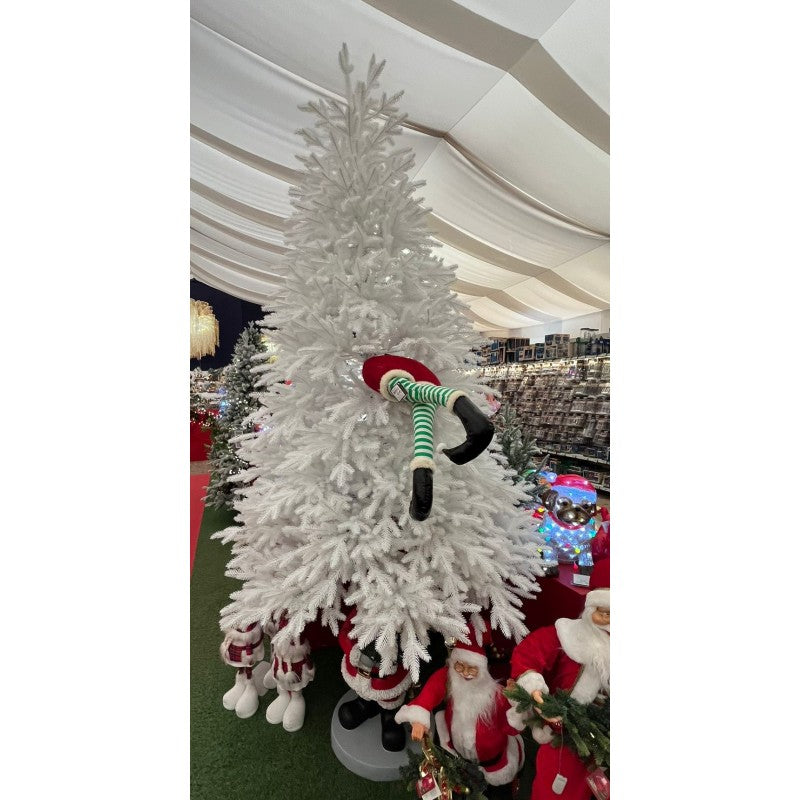 Albero di Natale artificiale Lincoln White Deluxe, Real Touch bianco in Gift Box | Xone