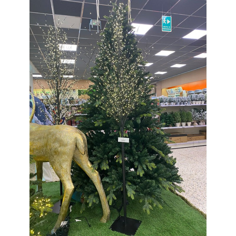 Albero di Natale artificiale Sparkly da esterno con 1480 luci LED | Xone