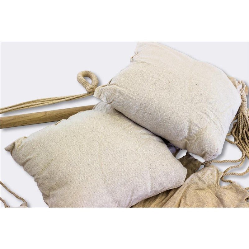 Amaca sospesa ecru con 2 cuscini - Perrone Shop
