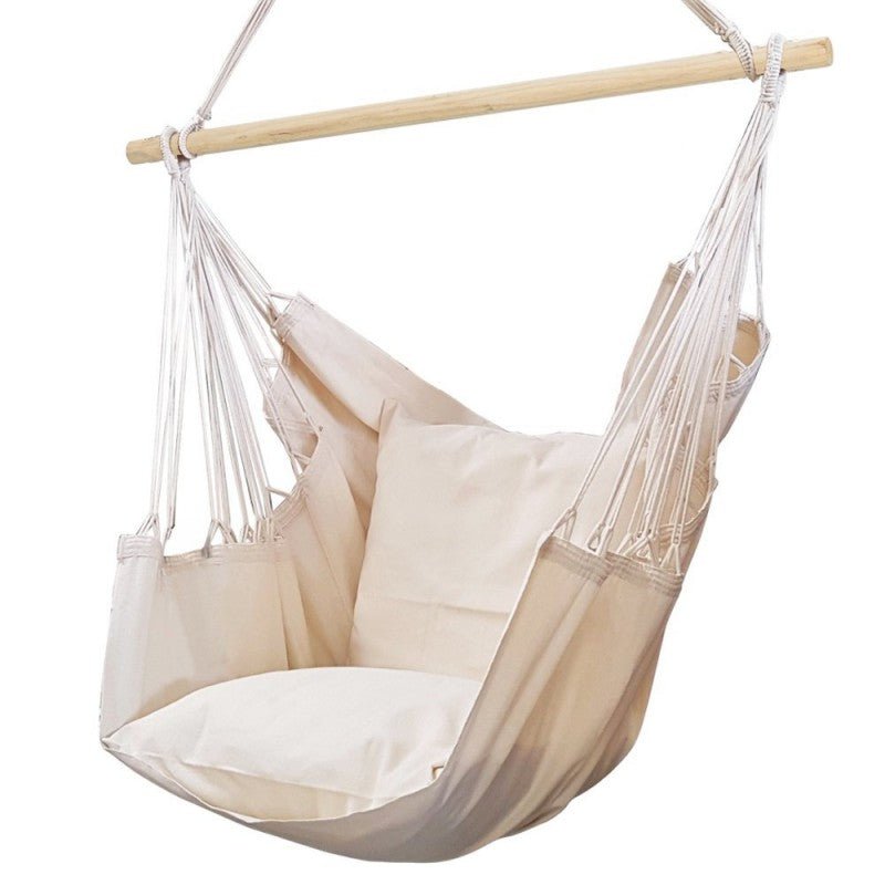 Amaca sospesa ecru con 2 cuscini - Perrone Shop
