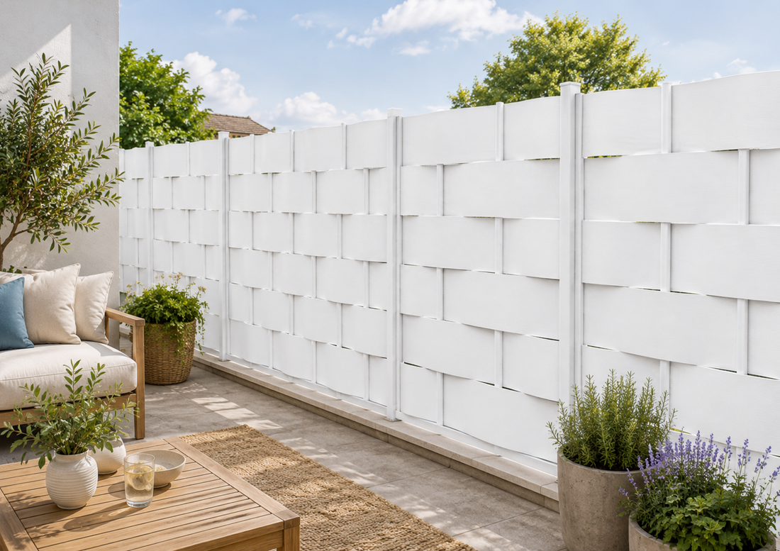 Frangivista in PVC per Balconi e Recinzioni con 20 Clip Incluse 19cm x 35 mt