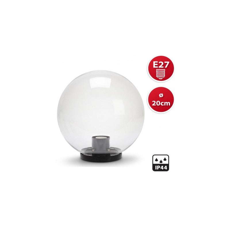 Apolux Sfera trasparente per esterno E27 impermeabile