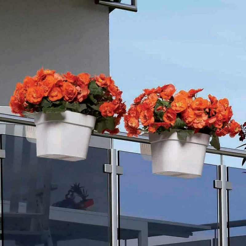 Fioriera da esterno bianca Arke' Balcony Nicoli