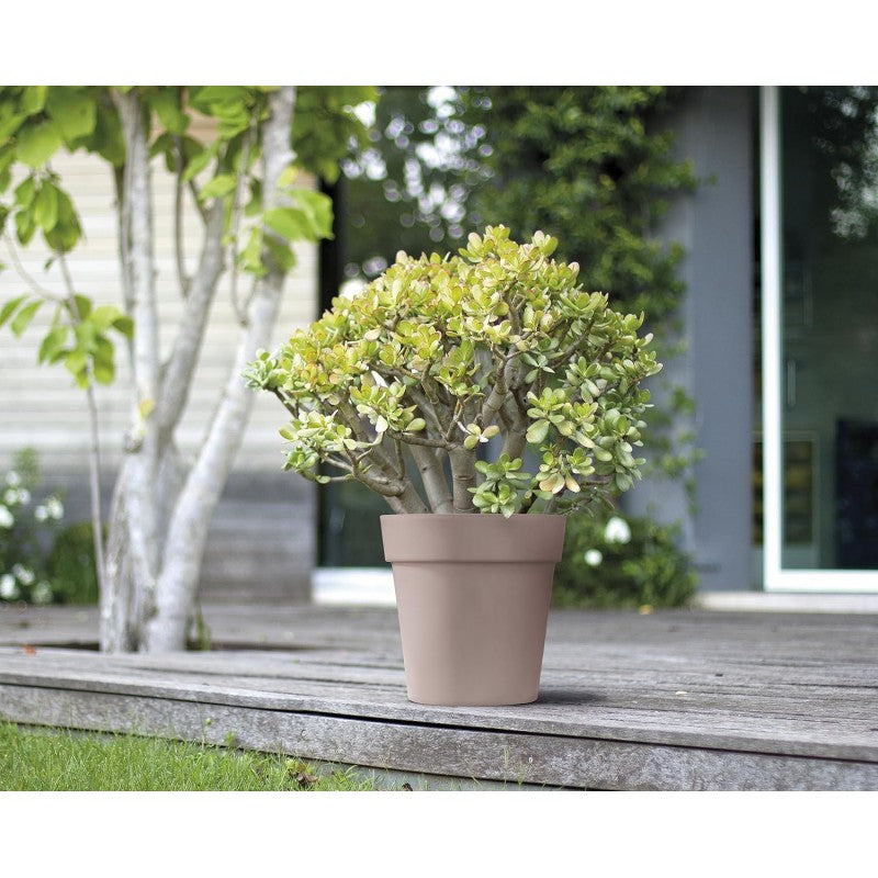 Nicoli Vaso bordato Arkè tortora 36cm