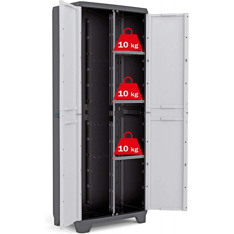 Armadio linear portascope con ripiani | Keter