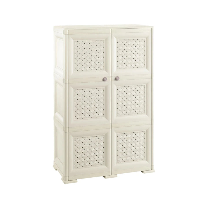 Armadio 3 moduli con ante treaforate angora Tontarelli - Perrone Shop