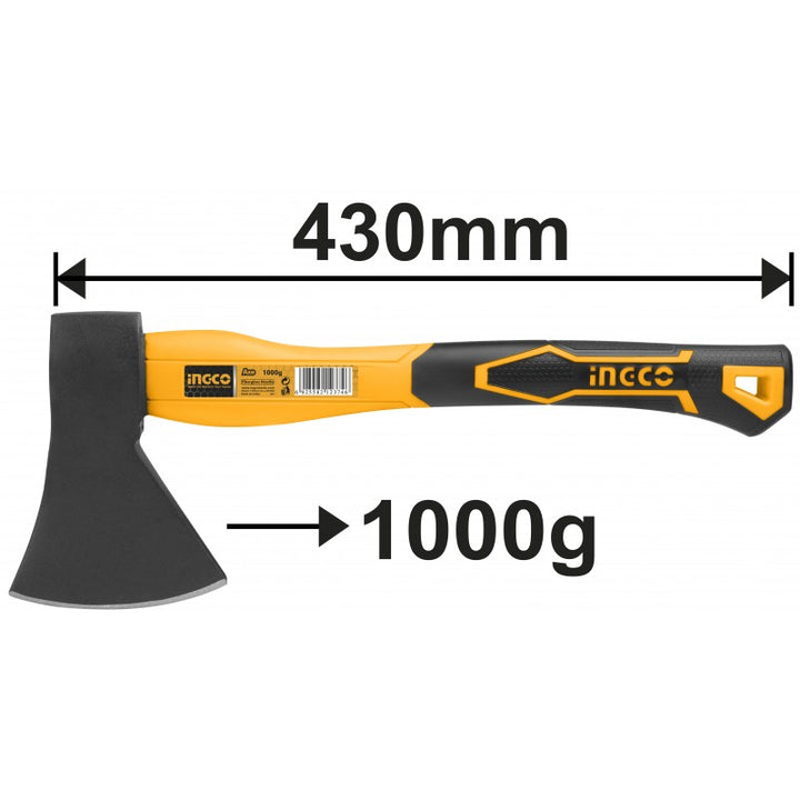 Ascia INGCO 1000g con Manico in Vetroresina 430mm