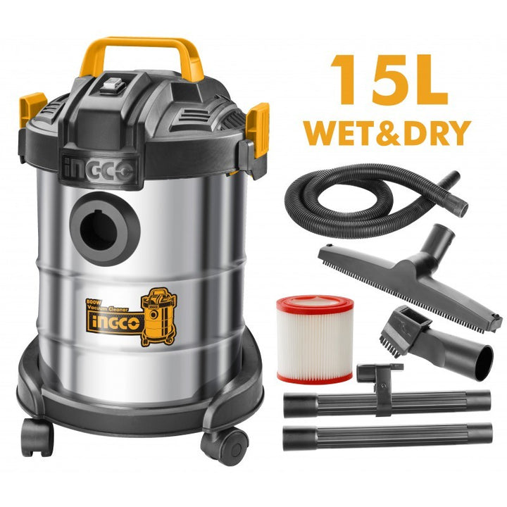 Aspirapolvere-liquidi Inox 12l 800w