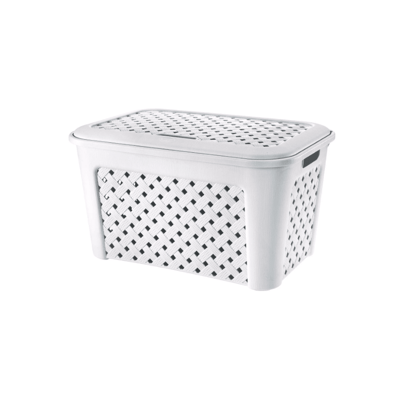 Cesto Portabiancheria Arianna con coperchio 48L - Perrone Shop