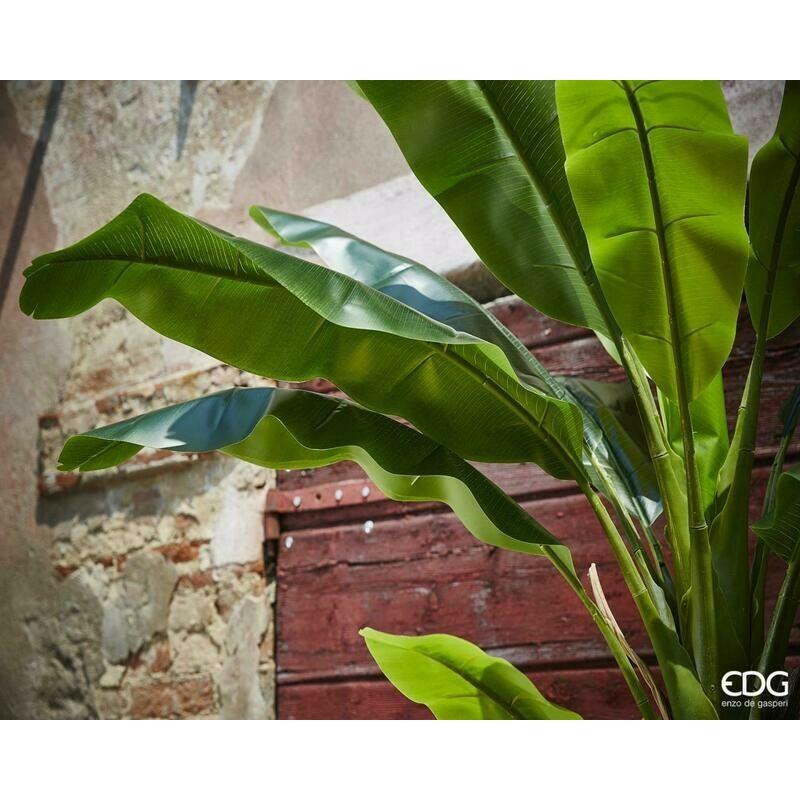 Pianta artificiale Banano con vaso EDG