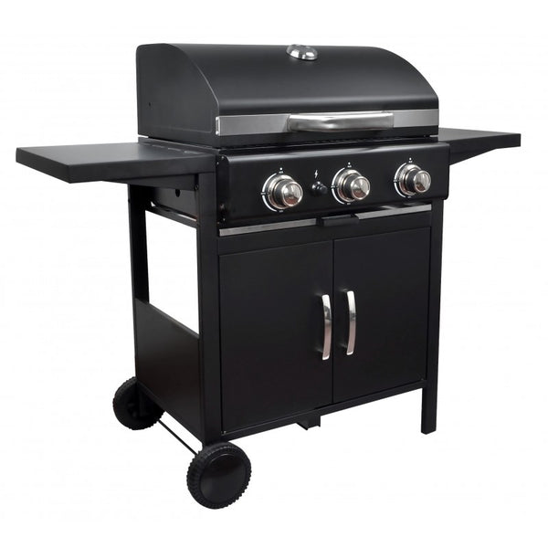 "Black X3" barbecue a gas a 3 fuochi - Perrone Shop