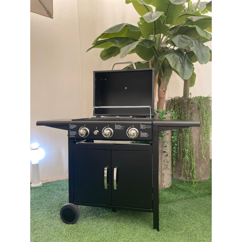 "Black X3" barbecue a gas a 3 fuochi
