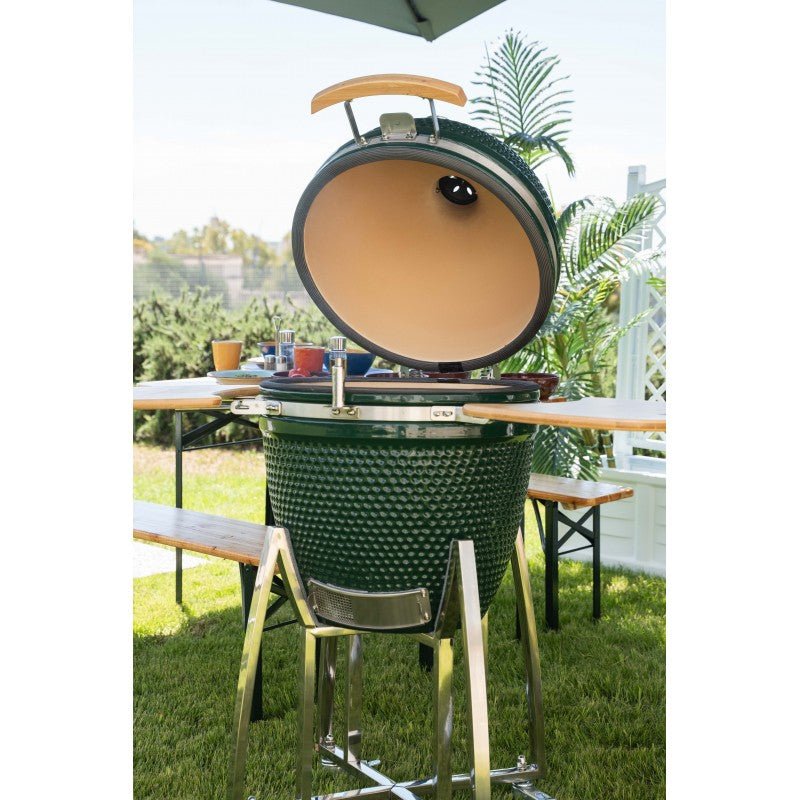Barbecue Kamado Professionale in Ceramica – Green Kamado Chef Schingaro