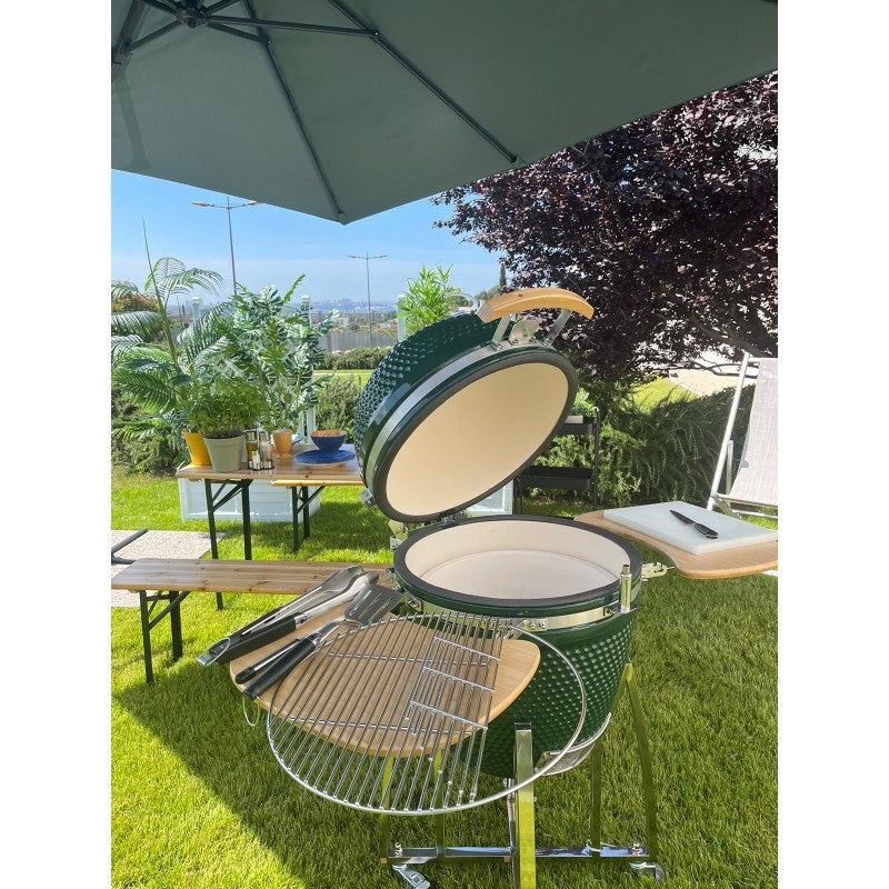 Barbecue Kamado Professionale in Ceramica – Green Kamado Chef Schingaro