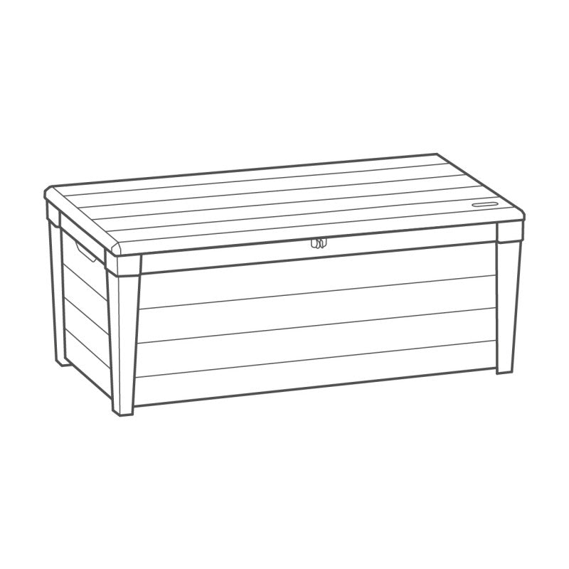 Baule Brightwood Bianco | Keter