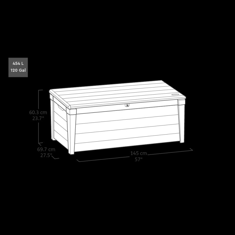 Baule Brightwood Bianco | Keter