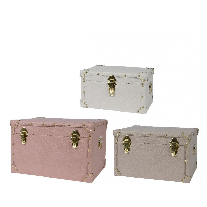 Baule in Pelle Rettangolare