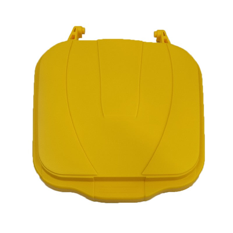 Coperchio bidone carrellato Giallo 100 Lt