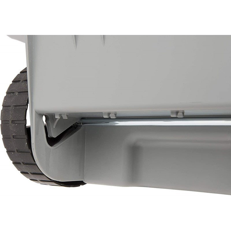 Bidone carrellato rosso 100 LT