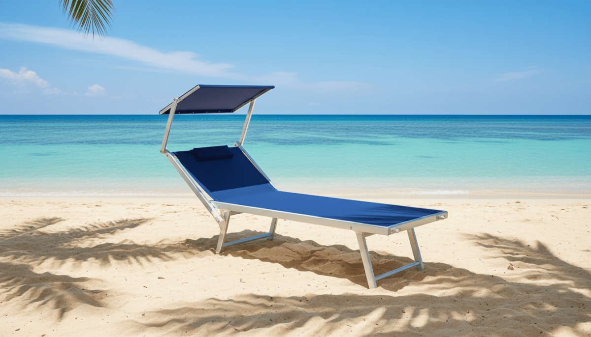 Lettino prendisole blu Spiaggia Pro Xone - Perrone Shop