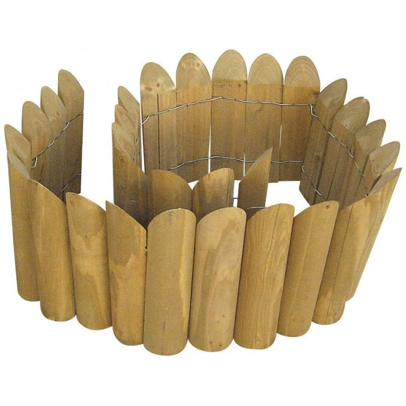 Bordura per aiuole in legno 200x5x20h cm Verdelook